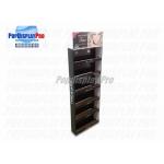 6 Rows Cardboard Display Shelves Lightweight Lip Gloss Corrugated Shipper Display for sale