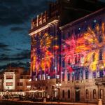 Interactive Outdoor Wall Projection Architectural Building Facade 3D Digital Art Video Projection for sale