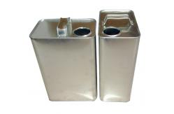 China 4L Engine Oil Tin Can Metal Handle Lids Square Tin Containers supplier