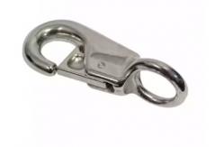 China Zinc Diecast Square Eye Swivel Spring Snap Hook 4mm Opening Size supplier