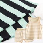 Support Customization And Bright Colors Skin-Friendly Striped Knit Fabric For Tracksuit for sale