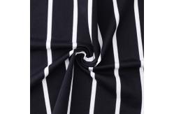 China 100 Cotton T Shirt Fabric Striped Soft Material 175gsm For Home Textiles supplier