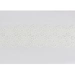 Beige Stretch Cotton Embroidered Lace Trim For Sewing Decoration DIY Wedding Dress for sale