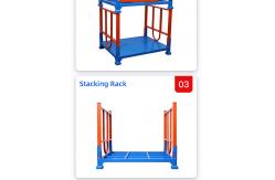 China Corrosion Resistant Pallet Metal Stack Racks With Wheels Customized supplier
