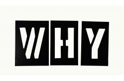 China Custom Printing PVC Rectangle Black Number And Letter Stencil For Public supplier