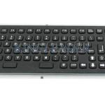 103 Keys Kiosk Black Metal Keyboard With Trackball For Panel Mount