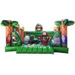 Square shape inflatable forest jump PVC inflatable bouncy beautiful printing inflatable bouncer house for sale for sale