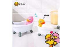 China Bathtub Shape PVC Plastic Toys Soap Dish OEM Non Phthalate Pvc Material supplier