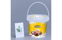 China Various Specifications White Round Plastic Bucket for Yogurt Ice Cream Promotion supplier