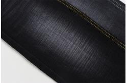 China 11.2 Oz  Black And Black Backside Crosshatch Slub Denim Fabric supplier