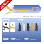 Plastic Ceiling Fan With Light China Supplier Modern Fandelier Smart App Control