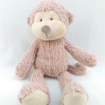 Customized Embroidery Logo Super Soft Plush Toy Cute Kids Stuffed Monkey Toy for sale