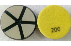 China 80mm Ceramic Bond Diamond Terrazzo Polishing Pads Fast Grinding Long Working Life supplier