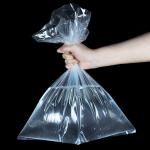 Food Grade Thick 0.015mm 0.15mm Poly Plastic Bag Flat LDPE HDPE for sale