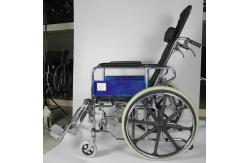 China Exquisite Workmanship Aluminum Manual Wheelchair With U Shape Commode Seat supplier