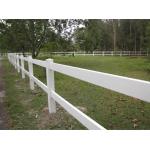 Cattle Vinyl 2 Rails 3 Rails Easy Assemble DIY PVC Ranch Rail Fence for sale