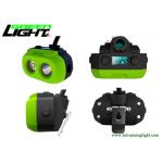 15000lux Brightness LED Miners Cap Lamp TPV Material 10.4Ah Panasonic Battery Pack