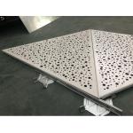 Perforated Acoustic Metal Ceiling Tiles Powder Coated Triangular For Convention Center
