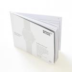 Casebound Pantone Instruction Booklets Custom Printing Hardcover Bound 120g