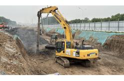 China BVEM Vibro Compaction Piling Hydraulic Vibroflot Excavator Equipped Sharing Hydraulic Power System supplier
