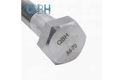 China Qbh Stainless Steel Hex Bolt DIN933 A4 - 70 Plain Finish supplier