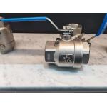 Screwed Welded Clamp 150lb 3pcs Stainless Steel Ball Valve for sale