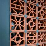 Firebrick Refractory Lightweight Modern Design Courtyard Exterior Hollow Clay Hollow Terracotta Breeze Block for sale