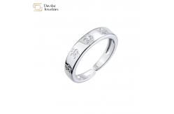 China Custom Jewelry 18k Gold Plated Rings Women Men Adjustable Ant Insect Engraved supplier