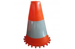 China Cone High Visibility Reflective Tape Strong Adhesive High Retro Reflection For Traffic supplier