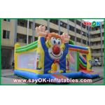 0.55mm PVC Clown Inflatable Bounce Jumping Kinds Happy Bouncer Castle For Children for sale