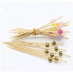Knotted Bamboo Fruit Skewers Disposable Anti Corrosive