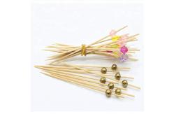 China Knotted Bamboo Fruit Skewers Disposable Anti Corrosive supplier