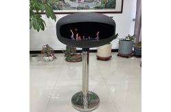China Long Burn Time Ethanol Fire Pits Freestanding Fireplace With Manual Ignition System supplier