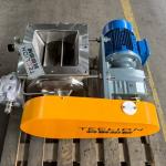 Square mouth flange connection DN200 stainless steel rotary feeder valve for sale