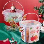 280ml 300ml 500ml 750ml 1L 1.5L 2.5L 4L Plastic Food Storage Pail Christmas Decoration for sale
