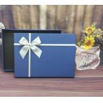 Custom Made Rigid Cardboard Boxes With Ribbons For Gifts Packaging