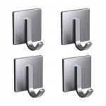 Stable and Durable Adhesive Hooks Stainless Steel Wall Hooks Stick on Hooks
