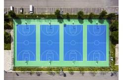 China Multi Purpose Impact Resistant PU Sports Flooring Sound Reduction supplier