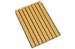 China 18mm Thickness Wooden Sound Absorption Wall Panel Black Felt Back Finish supplier