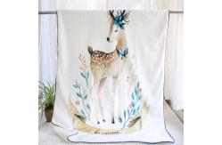 China Non Allergenic Machine Weaved Flannel Fleece Blanket Super Soft For Kids supplier