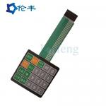 PET PC Membrane Switch And Panel Graphic Overlay Flat Metal Dome Membrane Switch for sale