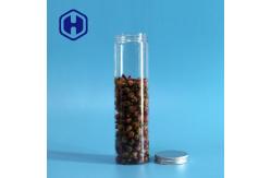 China 420ml Round Leak Proof Plastic Jar Long Bars Biscuits Packaging With Aluminum Lid supplier