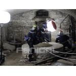 Self Inflating Tripod LED Balloon Light 200w 400w On DC 24V Battery