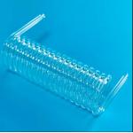 High Temperature Resistance Clear Fused Silica Spiral Tube With Customizable Outside Diameter for sale