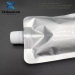 Custom Logo Printed Stand Up Aluminum Foil Pouch Packaging Bag Plastic Pouch With Spout For Fruit Juice for sale