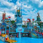 Amusement Splash Water Playground Fiberglass Water Slides For Theme Park for sale
