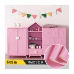 Pink Wardrobe Cover Stickers 60cm Vinyl Stickers For Wardrobe Doors for sale