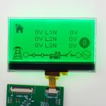 Negative Transmissive VA LCD Display HT1621 Driver RGB LED Backlight LCD Display for sale