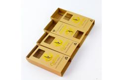 China Ecological Square Sliding Kraft Packaging Box With Windows supplier