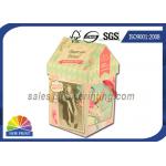 Personalized House Shaped Rigid Decorative Paper Boxes Presentation Box With Ribbon for sale
